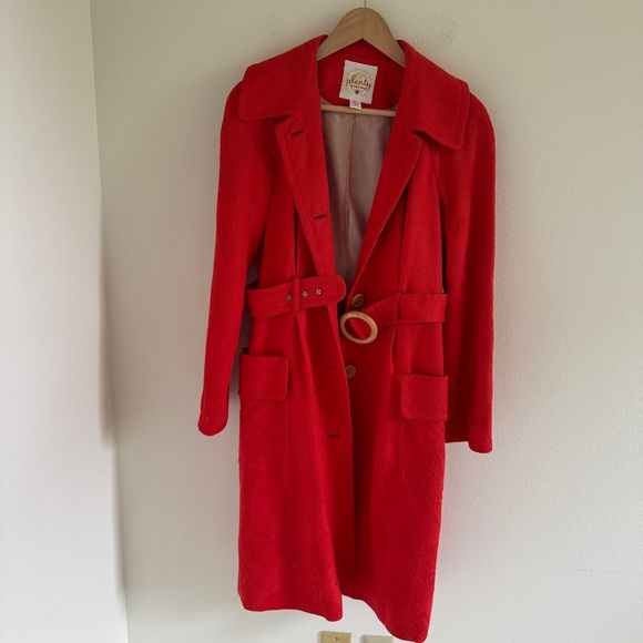 Tracy Reese Cotton Embroidered Trench 6 - Picture 7 of 16